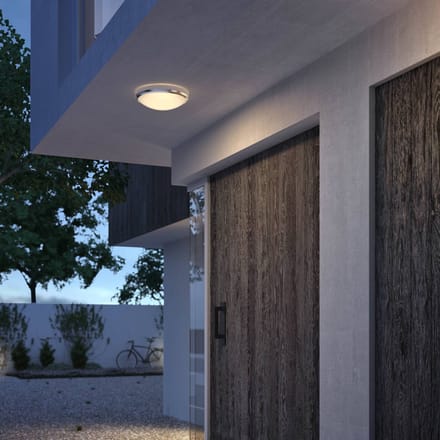 Philips DORIS Outdoor ceiling lamp, 6W 2700K IP54, brushed steel
