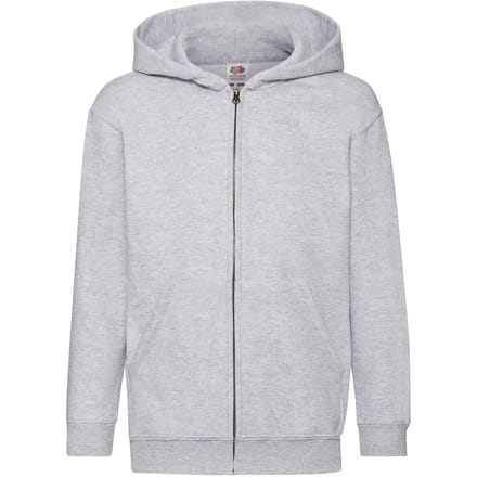 Kindercapuchon met volledige rits Fruit of the Loom Classic
