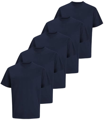 Jack & Jones Heren t-shirt 5 pack Organic Relaxed