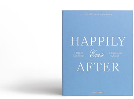 Printworks Fotoalbum Bruiloft - Happily Ever After - Blauw