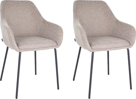 Set van 2 Kick eetkamerstoel Guus - Taupe
