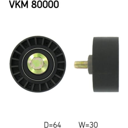 Geleiderol, distributieriem SKF VKM 80000