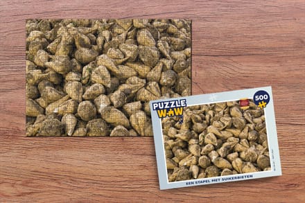 Puzzel Een stapel met suikerbieten - Legpuzzel - Puzzel 500 stukjes