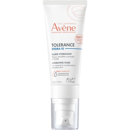 Avène Tolérance Hydra 10 Hydrataterende Fluide Gevoelige normale tot gemengde huid 40 Crème