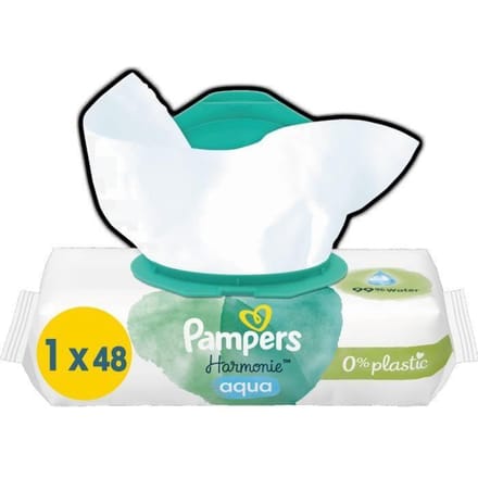 Pampers - Harmonie Aqua - Billendoekjes - 48 doekjes - 1 x 48