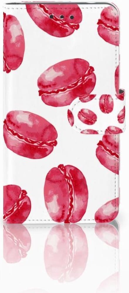 Nokia 2 Book Cover Pink Macarons