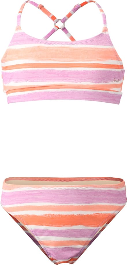 Brunotti - Sofia-Stripe- Bikini Set Snow - Sportieve Bikini Set Meisjes - Verstelbare Bandjes - 152