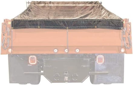 Zwarte Gaaszeil Voor Vrieskist en Opbergbox - 7x18 Meter