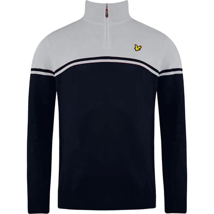 Lyle & Scott Croft Golf Heren Navy/Grijs Sweater