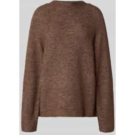 Relaxed fit gebreide pullover van wolmix, model 'SIA'