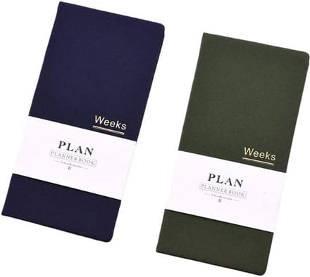 Ongedateerde Weekplanner A6 Schema Organizer voor Jaar, Maand en Wekelijkse Planning