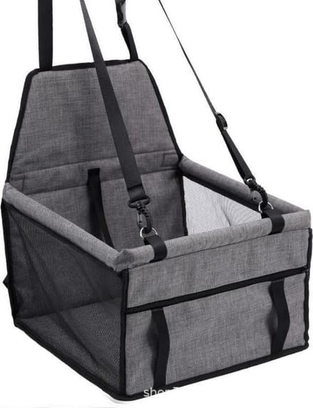 Nixnix® - Dierenmand - Auto - Kat - Hond - Mand - Grijs - 36 x 43cm