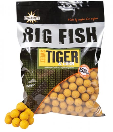 Dynamite Baits Sweet Tiger & Corn Boilies | 1kg 20mm