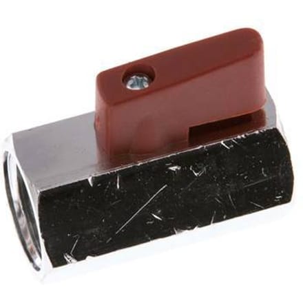 G 1/2 inch 2-Weg Messing Mini-Kogelkraan 15 Bar