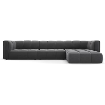 Hoekbank Francesca velvet rechts 5-zits | Milo Casa