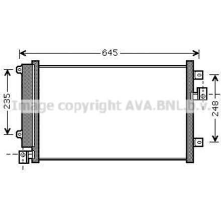 Condensator, airconditioning AVA COOLING FT5328D AVA