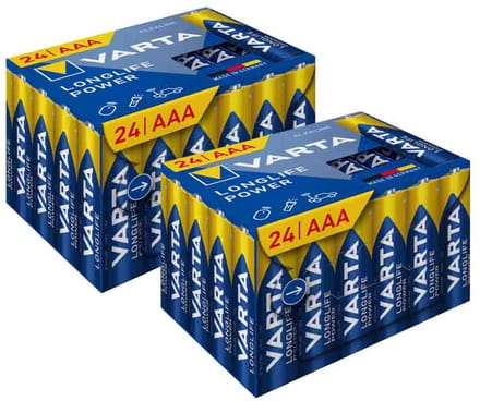 Varta Longlife Power AAA Cube Pack - 2 x 24 stuks - Voordeelverpakking
