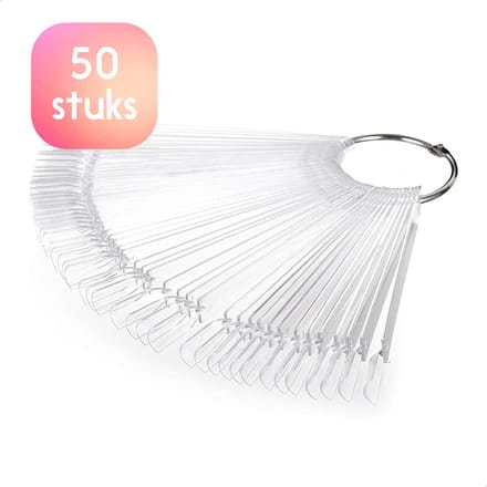 Eldur® Nagel Display - Nagel Waaier op Ring - Nagelwaaier - 50 Stuks - Nagellak Display