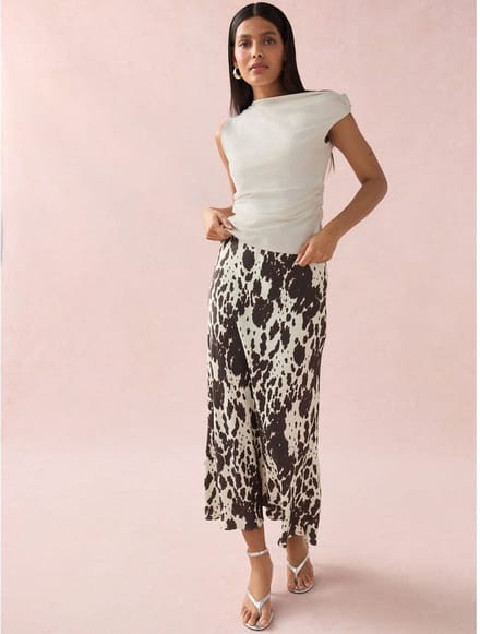 Next - Dames - Asymmetrische top zonder mouwen - Petite - Crème
