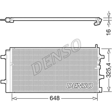 Condensator, airconditioning DENSO DCN02002