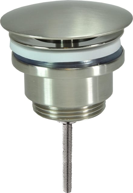 Wiesbaden UniMatch Open Afvoerplug 5/4 Inch - Geborsteld Staal