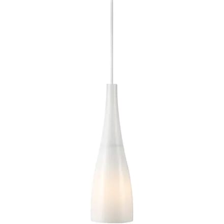 Nordlux Embla hanglamp - kegelvorm - 32 cm hoge kap - Ø12 cm - wit