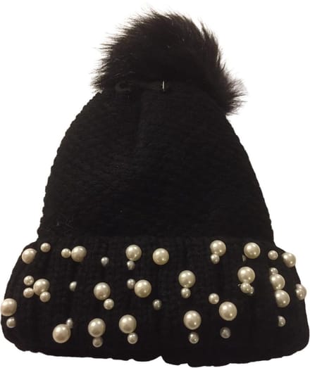 Chique Hoogwaardige Dames Muts / Beanie - One Size - Zwart
