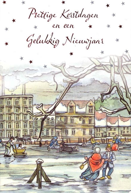 MGPcards - 6 Luxe dubbele Kerstkaarten - Foliedruk - Gekleurde envelop - 11,5 x 17 cm