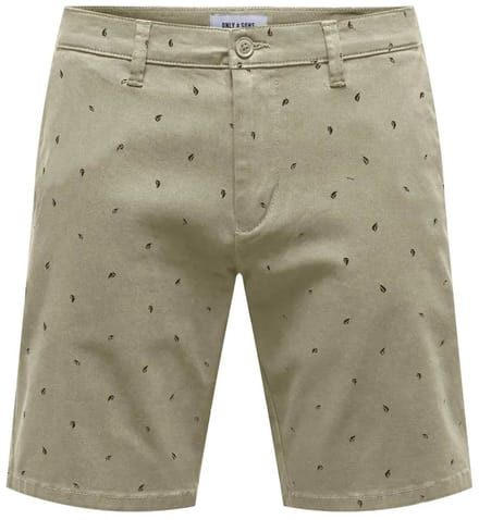 Only & Sons Cam Ditsy 00133 Korte Broek Groen S Man