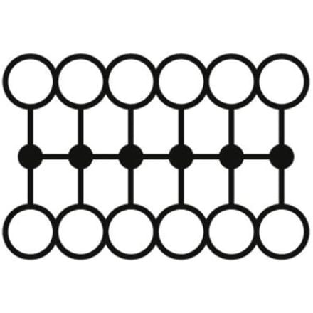 Phoenix Contact 3002782 Verdeelblok 25.2 mm Spanveer Zwart 20 stuk(s)