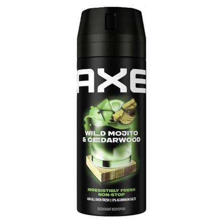 AXE Wild Mojito & Cederhout Deodorant Spray voor Mannen 150ml
