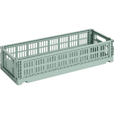 HAY Kleurkrat Mand Mini Langwerpig - HAYCrateSageGreen
