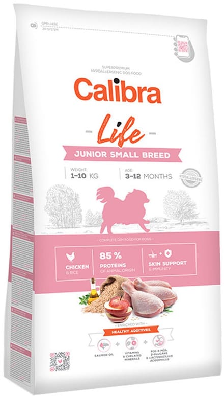Calibra Dog Life Junior Small Breed Chicken 1,5 kg