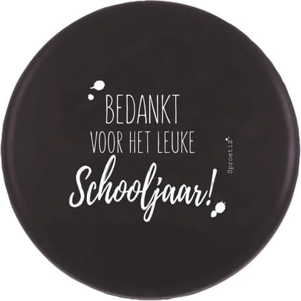 Frisbee 'bedankt..schooljaar' - juf meester kado - einde schooljaar kado - kadootje meester juf