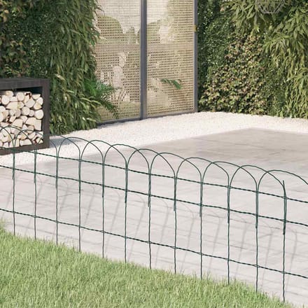 vidaXL-Borderafscheiding-25x0,4-m-gepoedercoat-ijzer