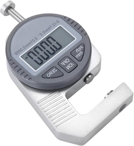 Flat Thickness Gauge - Digital Thickness Meter with Precise LCD Display Readout