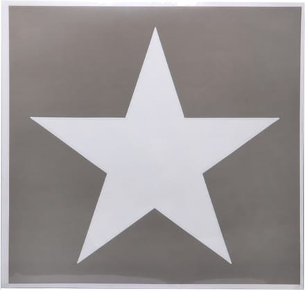 Sjabloon sticker US star middel