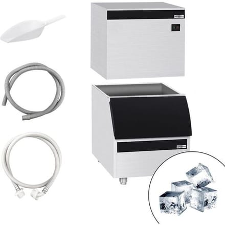 GGM Gastro Eiswürfelbereiter - Würfel - Touch - 380 kg/24 h - inkl. Eisvorratsbehälter