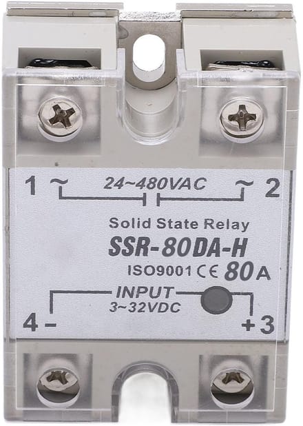 Allecto - Eenfasig solid-state-relais - 80 H - Hoge betrouwbaarheid - Compact formaat - Schakelmodule - Geschikt voor automatische besturingssy...