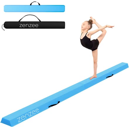 Turnbalk - EVA - 270 cm - Blauw - Met draagtas - Evenwichtsbalk - Balanstrainer - Balans speelgoed