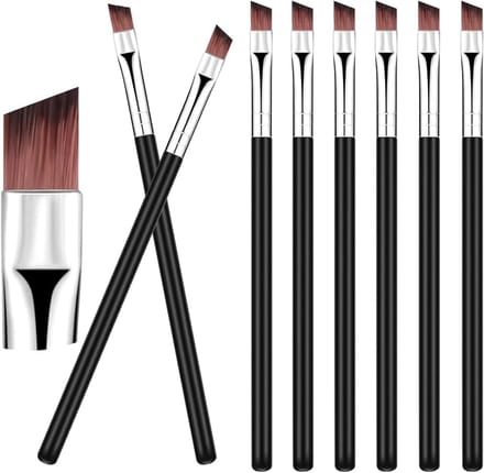 Set van 8 Multifunctionele Make-upkwasten voor Oogschaduw, Eyeliner, Concealer en Wenkbrauwen