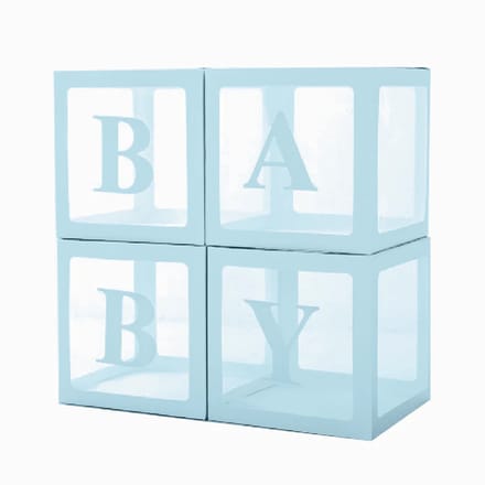 BABY Ballonnen Box (blauw)