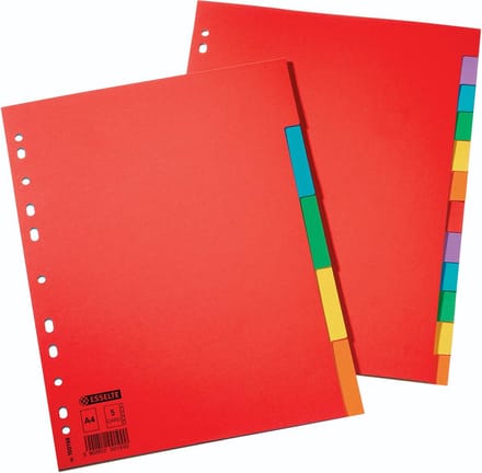 Esselte tabbladen 12 tabs, karton van 220 g/m² 25 stuks