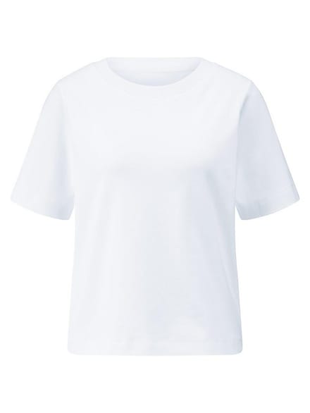 Shirt ronde hals Van Peter Hahn wit
