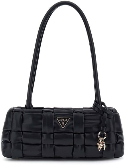 GUESS schoudertas Marion Shoulder Satchel Bag Black zwart