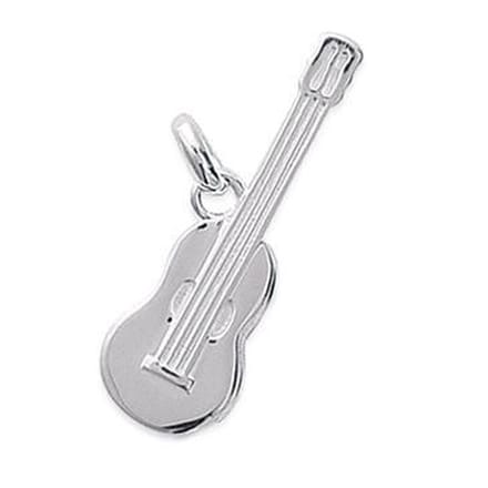 Blinx Jewels Zilveren Hanger Akoestisch Basgitaar