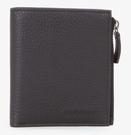VALENTINO Leren Portemonnee Sodaro Wallet Nero Zwart