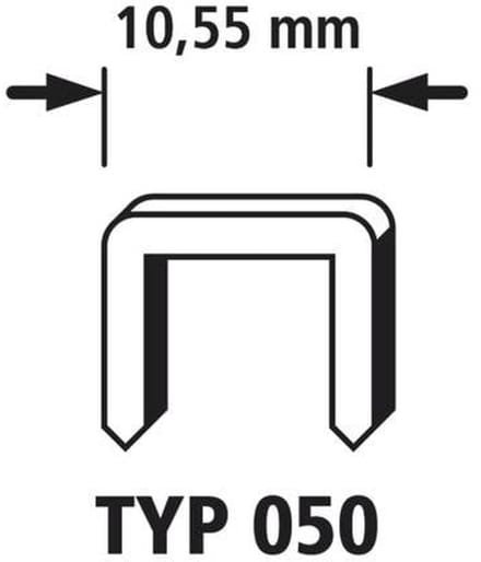 wolfcraft - 1.500 Nietjes voor Tacker - type 050 - 8 mm - 7011000