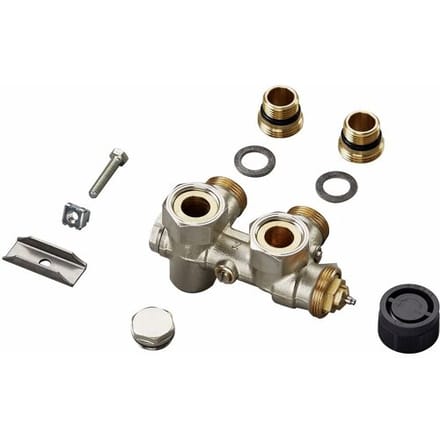 connection fitting for hot water operation for Zehnder Yucca 976103