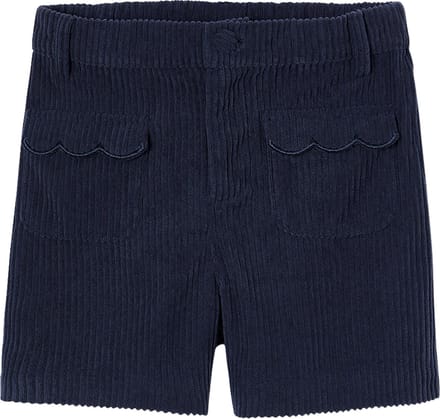 Vertbaudet Fluwelen meisjesshort met zakken met festons